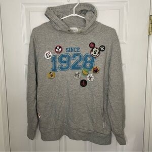 Disneyland Hong Kong Disney Cozy Mickey Mouse Cotton Hoodie Sweatshirt Small